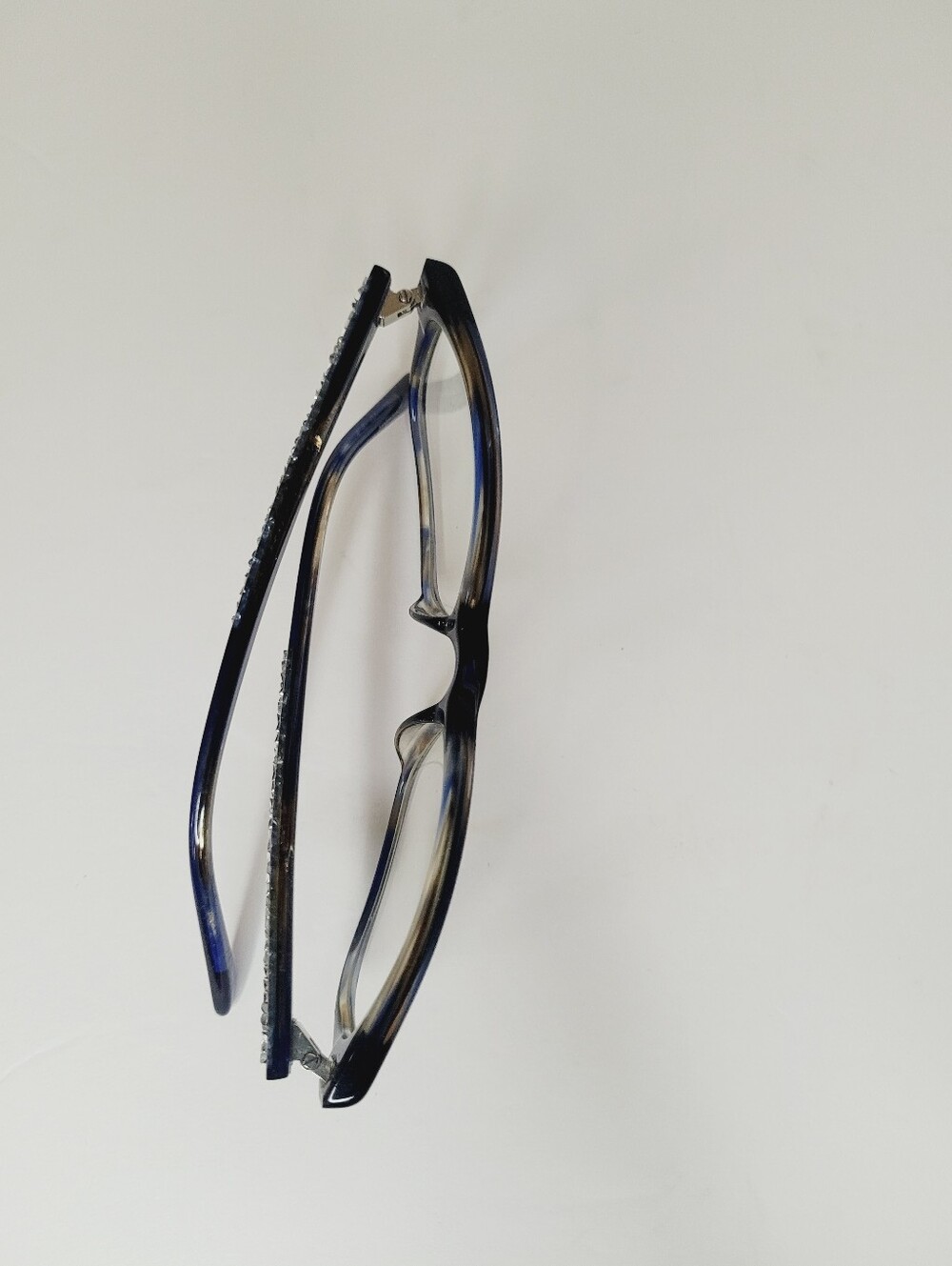 Vera Wang Inga BL Crystal Blue 149-16-130 Eyeglasses With Case No Scratches - Picture 3 of 7